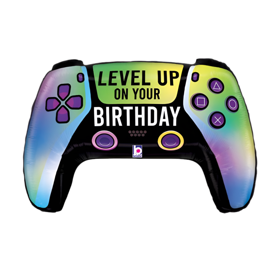 Betallic 30" Vivid Game Controller Birthday Foil Balloon